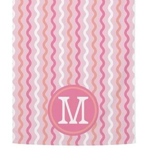 Mary Square Initial M Beach Towel